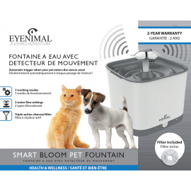 Bloom Pet Fountain - fontaine à eau pour animaux de compagnie EYENIMAL